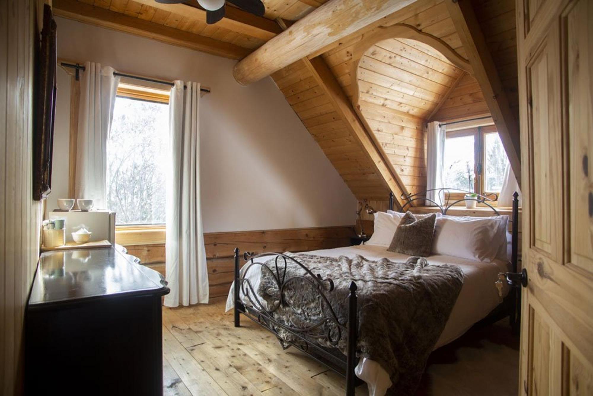 Hebergement "La Maison En Bois Rond" Sainte-Marie Стая снимка